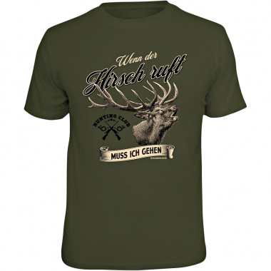 Rahmenlos "Wenn der Hirsch ruft" T-Shirt Men (Green)
