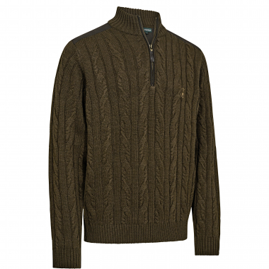 Randall ½-Zip Knitted Jumper For Men (Art Green)