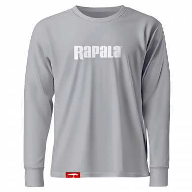 Rapala Grey White Logo Long Sleeve
