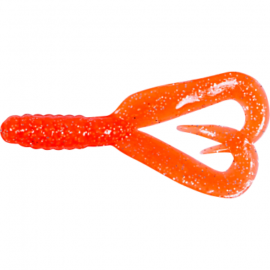 ShadXperts Twister 3" Doubletail (orange/glitter)