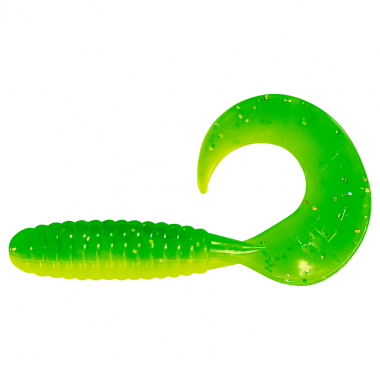ShadXperts Twister Xtra Fat Grub 5,5 (green/glitter)