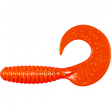 ShadXperts Twister Xtra Fat Grub 5,5 (orange/glitter)