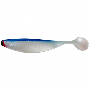 ShadXperts Xtra-Soft 6" Shad (white/blue)