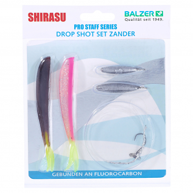 Shirasu Soft Bait Set Drop Shot (Zander Set)