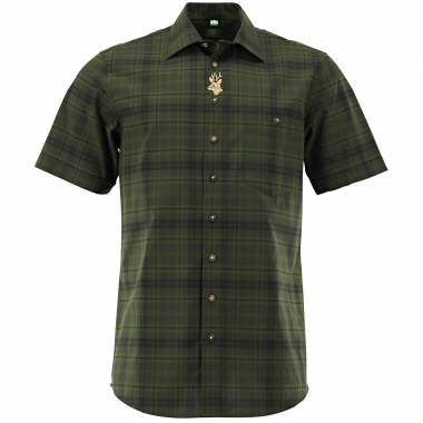 Shirt 1/2 Sleeve Regular Fit Men (Olive)