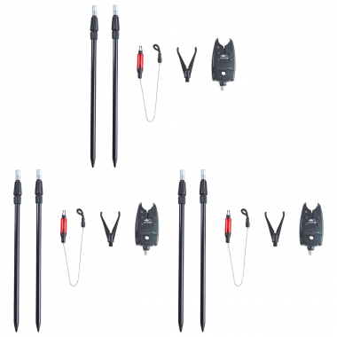 Snapper 3x bite alarm complete set