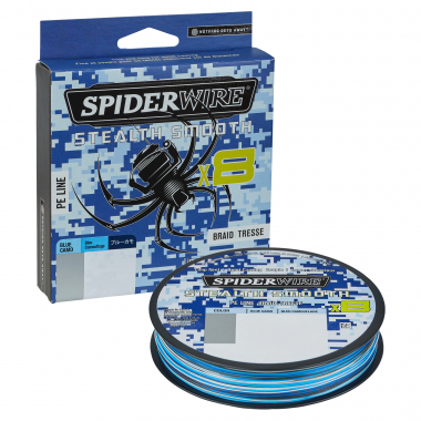 Spiderwire Fishing Line Stealth Smooth 8 (Blue Camo)