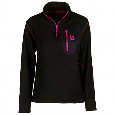 Spinale Fleece Mock-Neck Women (Brown/Pink)