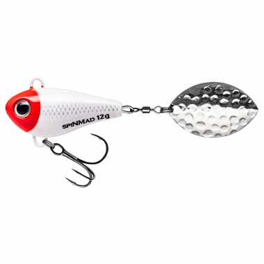 SpinMad Lead Head Spinners Jigmaster (Redhead, 12 g)