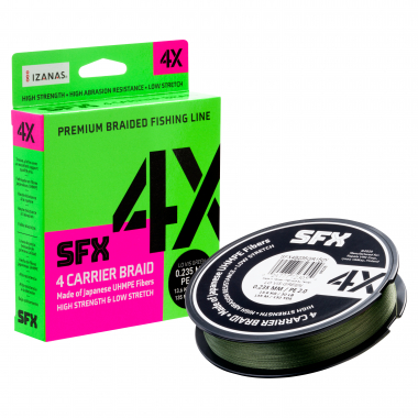 Sufix X4 Braid (green, 200 - 300 m)