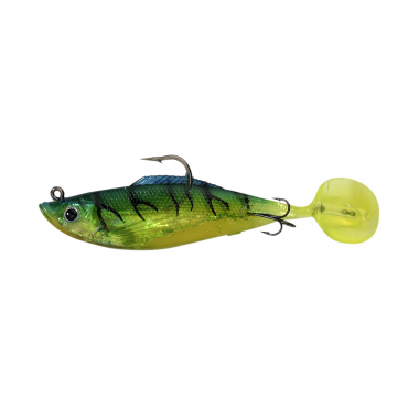 Trendex Shad Treble Tail (green/black)