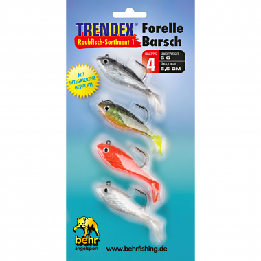 Trendex Softbait Predator Lures Assortment 1 (Trout/Perch)