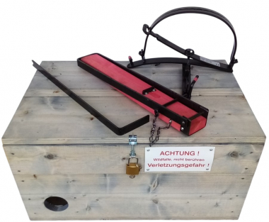 Weißer Scraper with collection hopper