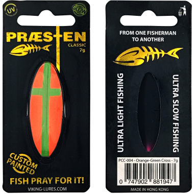 Westin Inline Bait Præsten Mini (Orange Green Cross) 