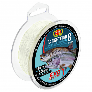 WFT Fishing Line Target Fish 8 Trout/Sea Trout (semi-clear)