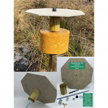 Wildlutscher Pole attachment set for lickstones