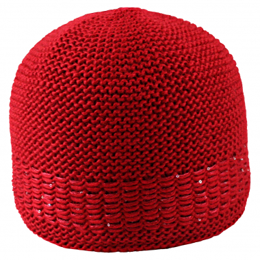Women's Faustmann Knitted Cap without pom-pom (red)