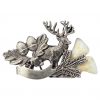 Brooch with deer motif  + tooth