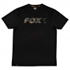 Fox Carp Men's Chest Print T-Shirt (black/camo)
