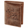 Green Burry Vintage Animal Wallet Stag (Leather)