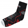Grisport Cima 2 Functional Socks, Unisex, Short (Black/Grey/Red) 
