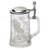 Hunters Beer Stein with a Pewter Lid