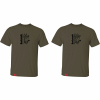 il Lago Prestige Set Of 2: T-Shirt ‘Bockstark’ Men (Olive) 