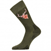 Lasting LFSJ Socks With Deer Unisex (Green) 