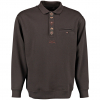 Men's Hunting sweatshirt with polo collar 