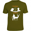 Men's "Problem blabla, Lösung: Jagen" T-Shirt Men (Olive) 