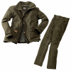 Men's Set: il Lago NUBUK Green Leather Jacket + il Lago Leather Trousers VINZENZ