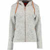 OS Trachten Adisur Knitted Fleece Jacket Women (Medium Grey) 