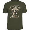 Rahmenlos Unisex T-shirt "Do not approach this person...Only talks about fishing" (German version only)