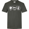 T-Shirt ‘Eat Sleep Hunt’ Men (Olive) 