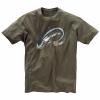 T-Shirt Kids, With Catfish Motif (Olive) 