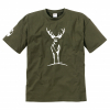 T-Shirt ‘Red Deer’ Men (Olive) Sz. L 