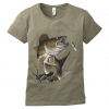 T-Shirt Women, With Zander Motif (Olive) 