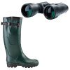 Unisex Set Aigle hunting rubber boots BENYL M VARIO + Walther Binoculars Backpack 8x56