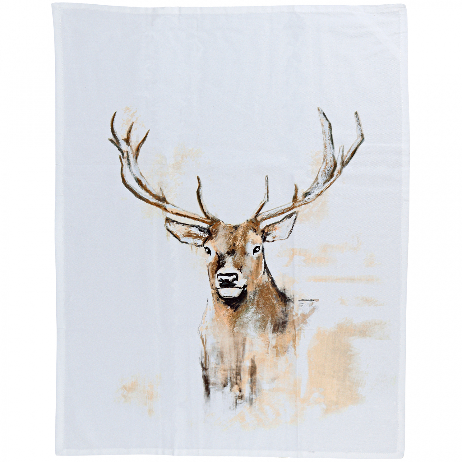 Akah Red deer tea towel 