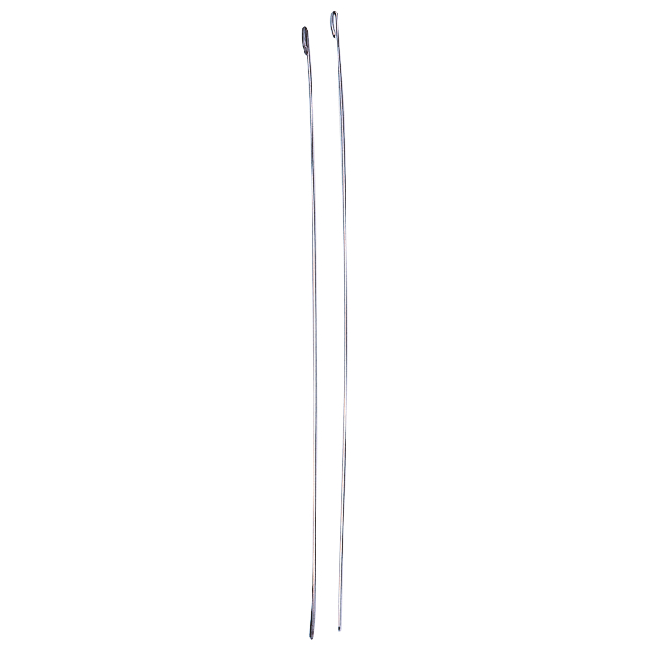 Baiting needles with firm eyelet (17 cm) 