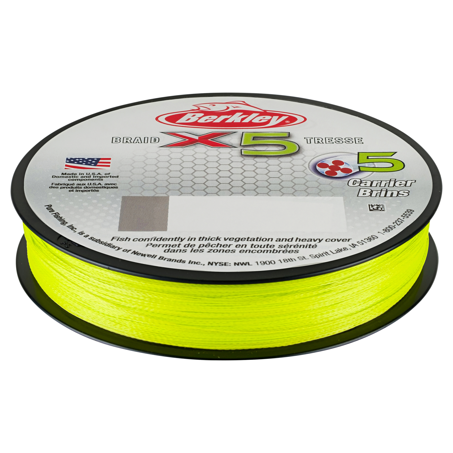 Berkley Fishing Line X5 Braid (Flame Green, 150 m) at low prices