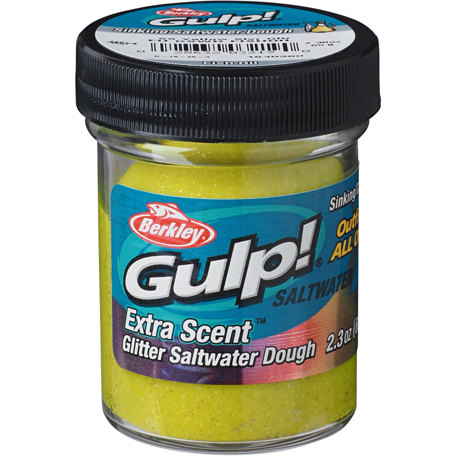 Berkley Gulp!® Saltwater Dough (Sunshine Yellow Silver Glitter) 