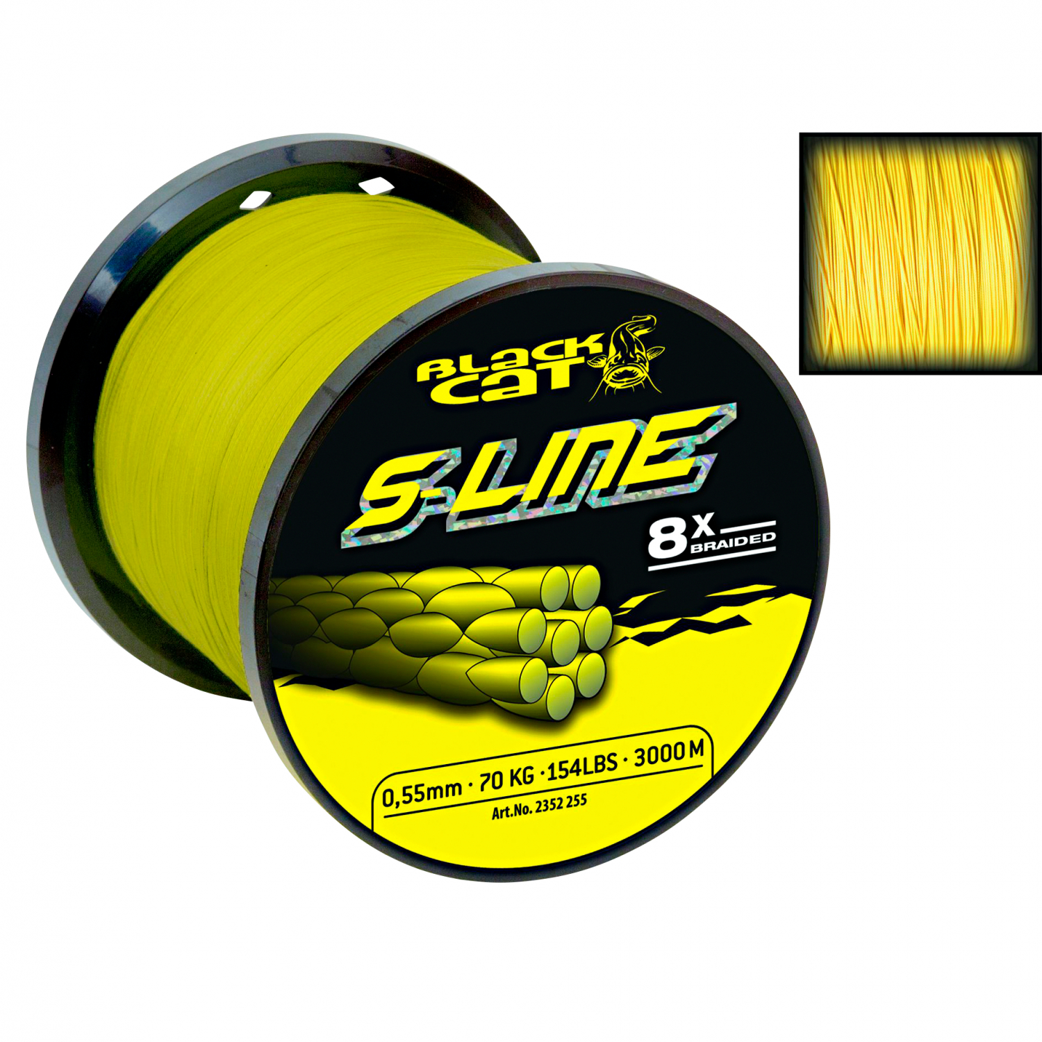 Black Cat Fishing line Cat S-Line yellow (3000 m) at low prices