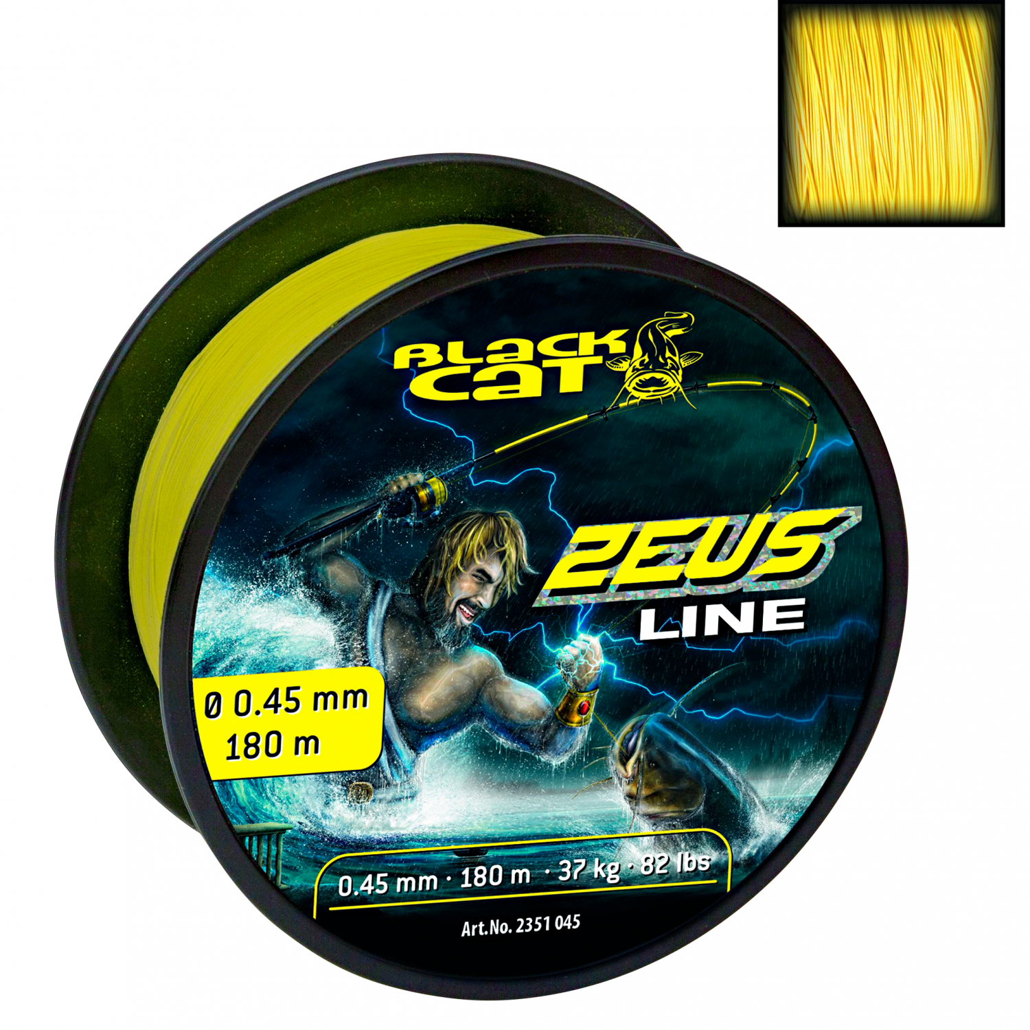 Black Cat Fishing Line Cat Zeus (yellow) 