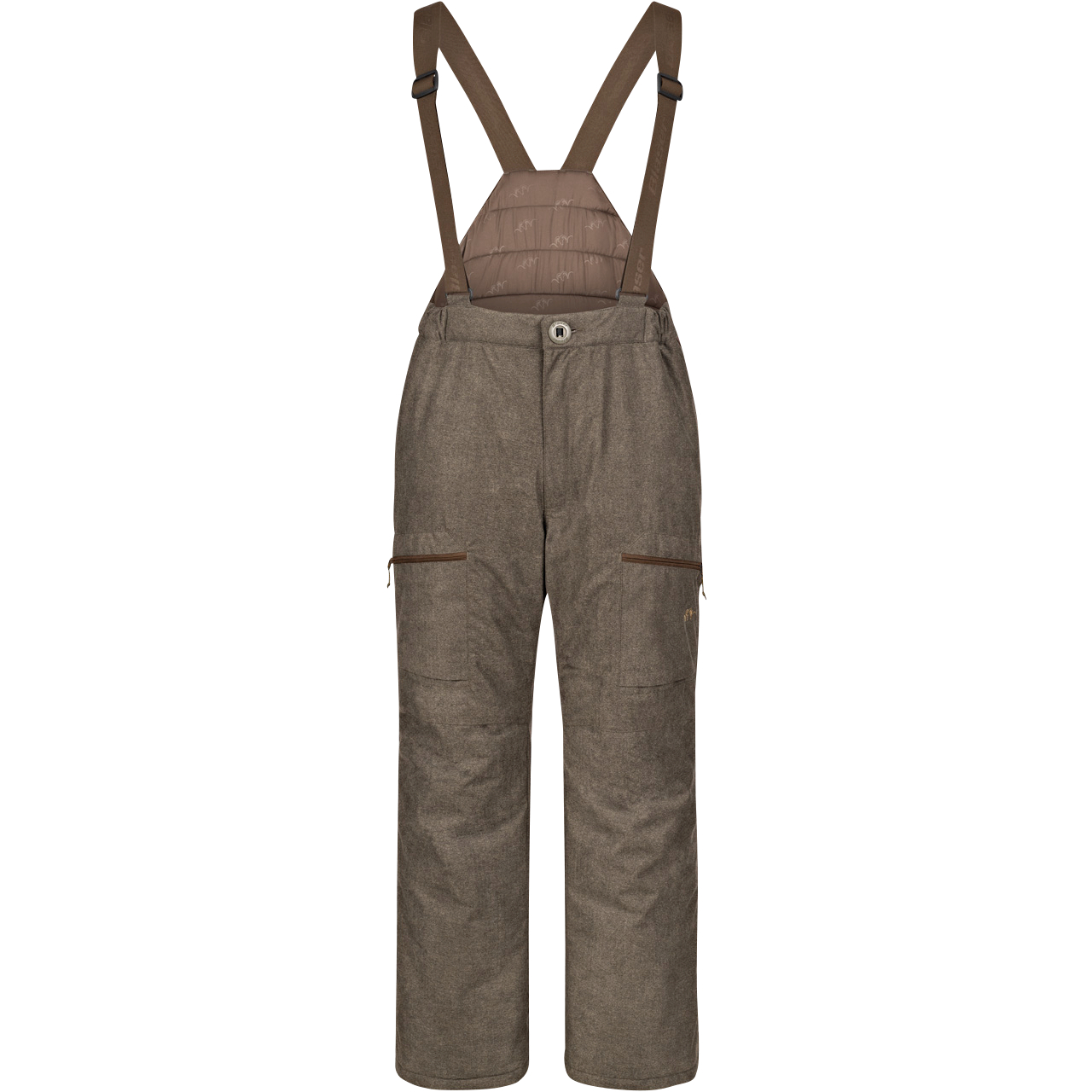 Blaser Top Heat Bib 2L Trousers Vintage Men, Padded (Olive Melange/Black) 