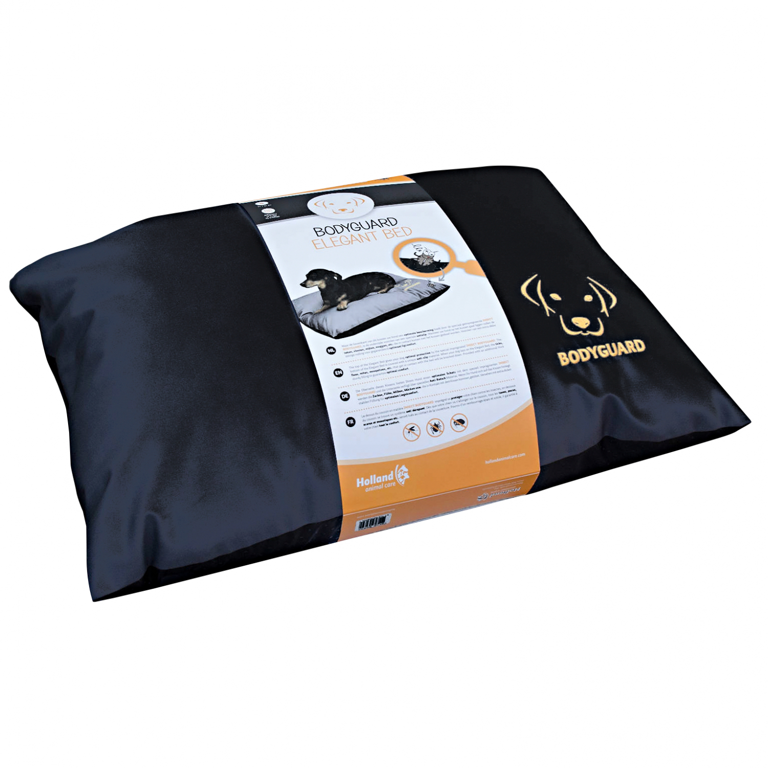Bodyguard Elegant Pillow / black - 90 x 60 cm 