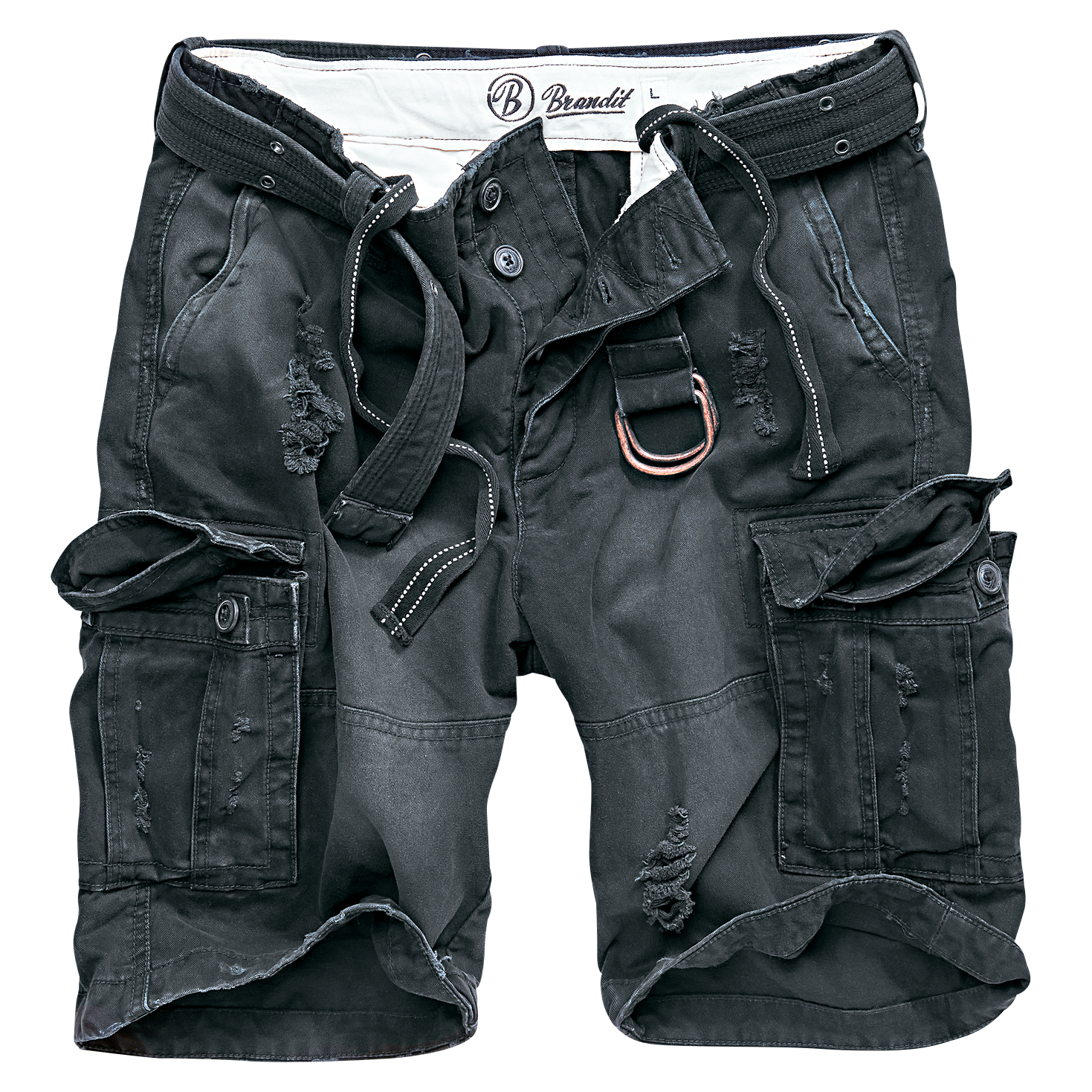 Brandit Men's Brandit Men's Shorts Shell Valley Heavy Vintage (black) 