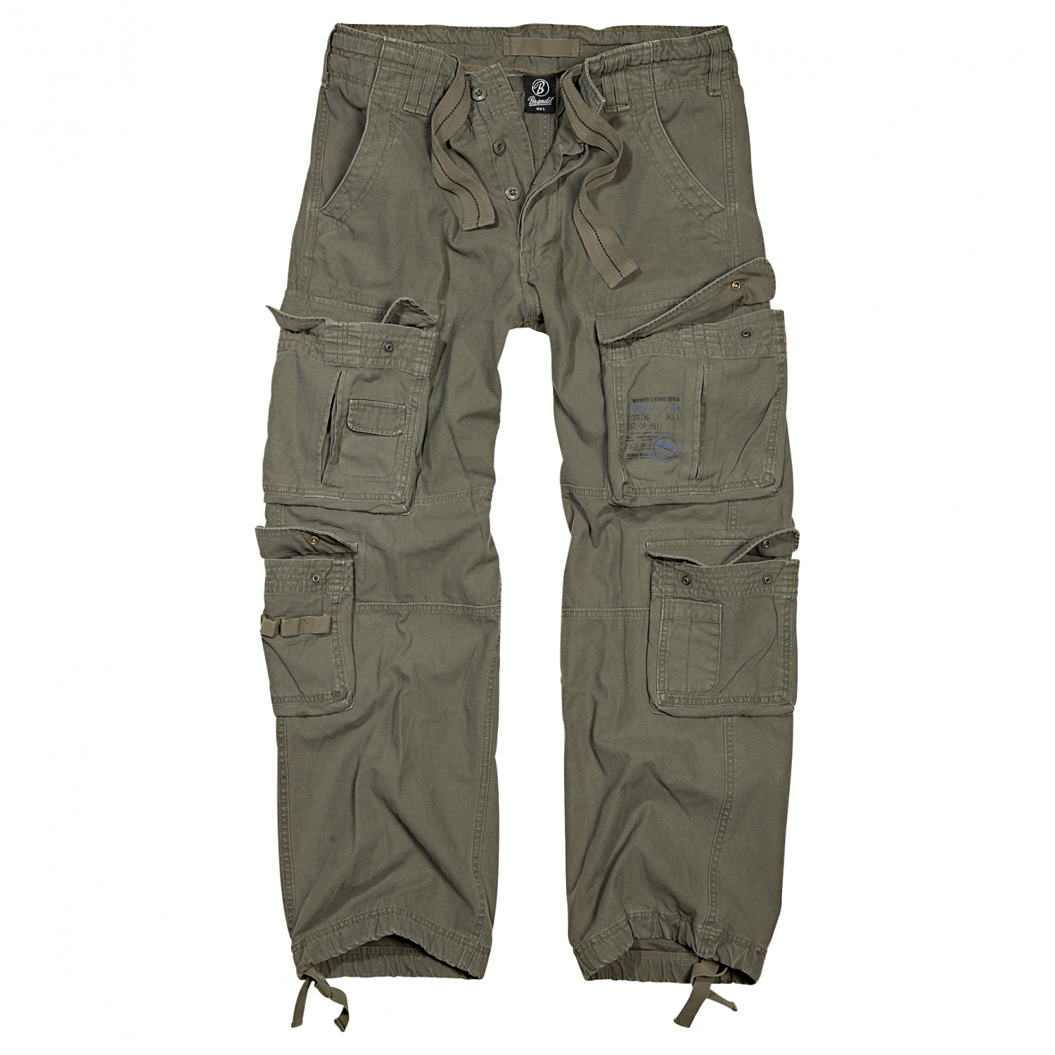Brandit Men's Cargo Pants Pure Vintage (olive) Sz. L 