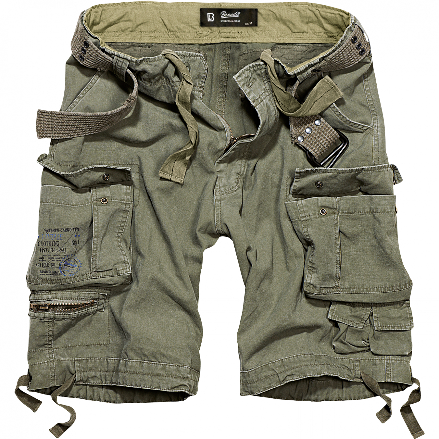 Brandit Men's Savage Vintage Shorts Men (Olive) 