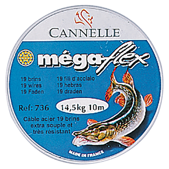Cannelle Steel leader Megaflex Steel 
